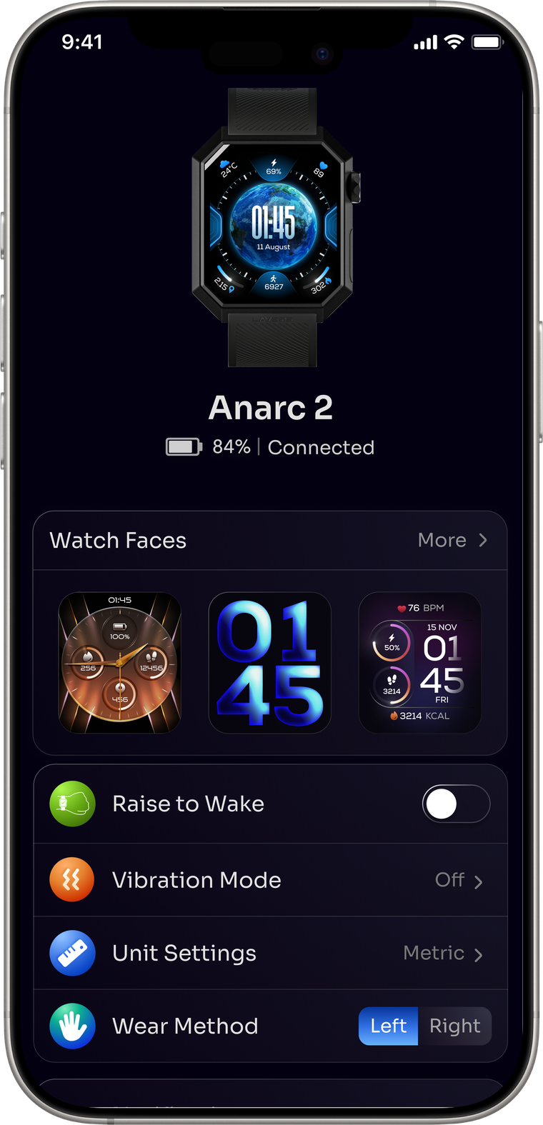 New device screen