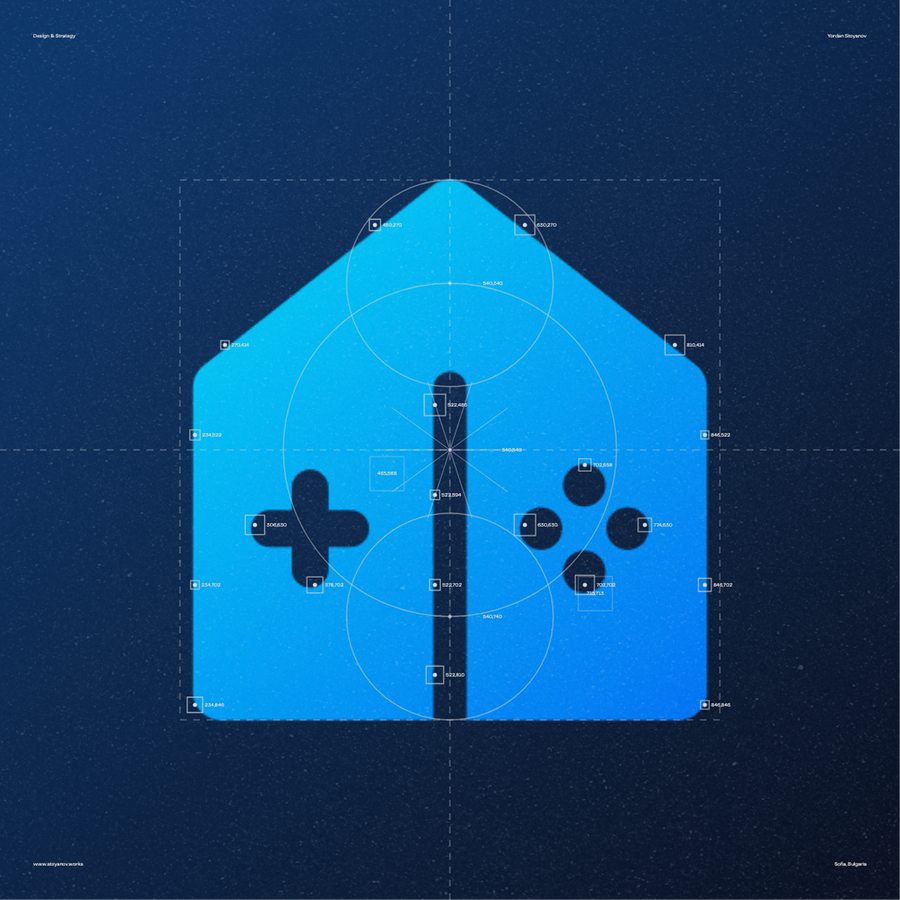 The finished Console Home mark