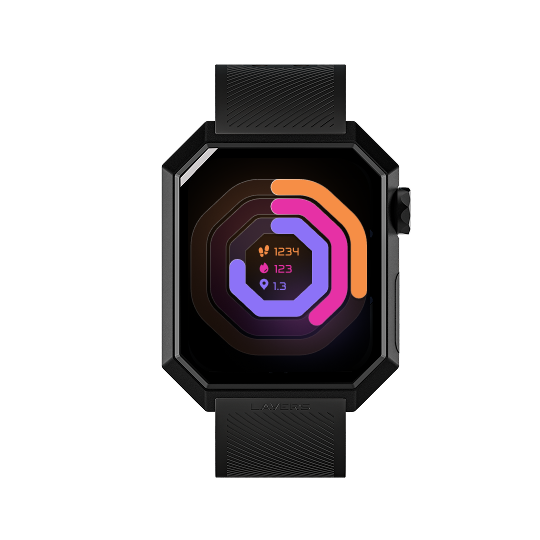 Anarc 2 watch showing octagonal rings