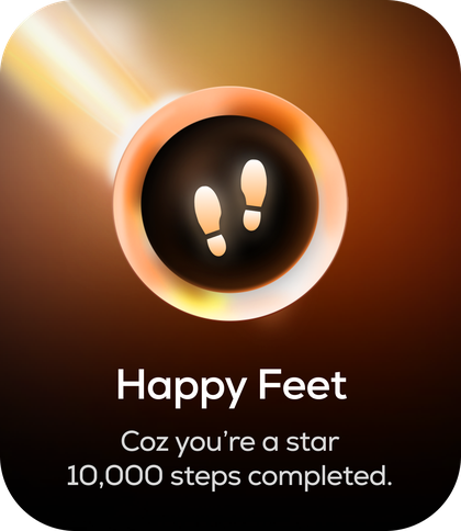 Steps badge