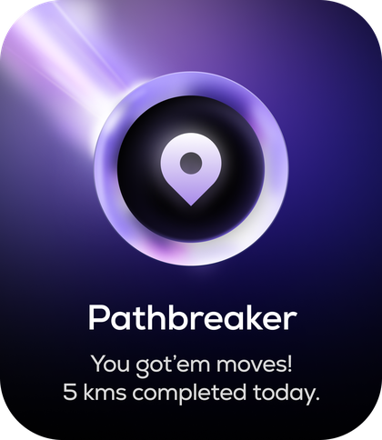 Distance badge