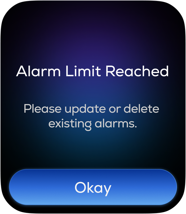 Alarm limit