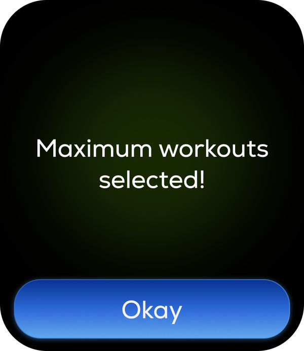 Max workouts