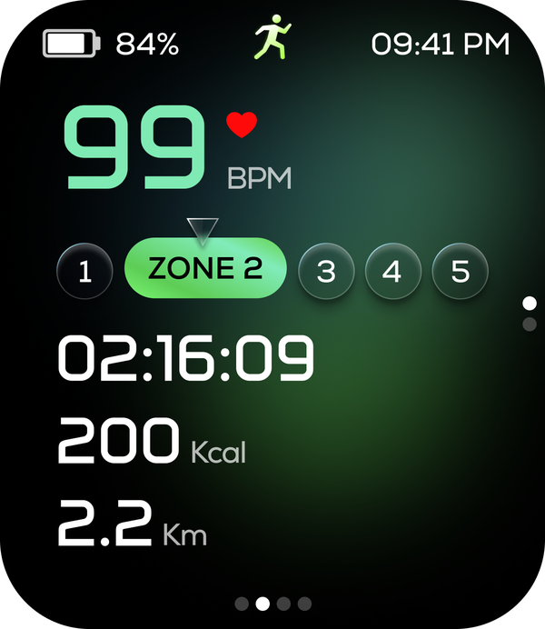 Workout screen